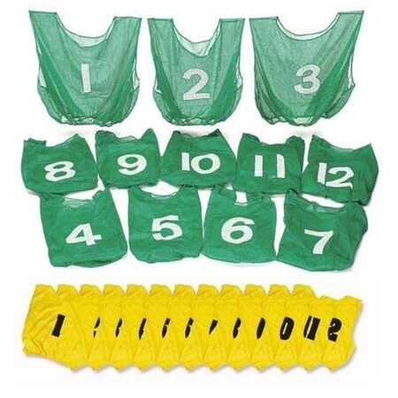 Everrich Industries Everrich EVC-0084 Numbered Vest Pack - 22 x 20 Inch - Set of 12 EVC-0084